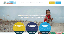 Desktop Screenshot of cambodianchildrensfund.org